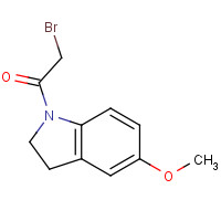 1116240-37-9 2-bromo-1-(5-methoxy-2,3-dihydroindol-1-yl)ethanone chemical structure