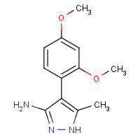 863550-42-9 4-(2,4-dimethoxyphenyl)-5-methyl-1H-pyrazol-3-amine chemical structure