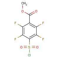 145572-16-3 methyl 4-chlorosulfonyl-2,3,5,6-tetrafluorobenzoate chemical structure