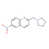 832102-34-8 6-nitro-2-(pyrrolidin-1-ylmethyl)quinoline chemical structure