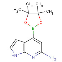 943323-56-6 4-(4,4,5,5-tetramethyl-1,3,2-dioxaborolan-2-yl)-1H-pyrrolo[2,3-b]pyridin-6-amine chemical structure