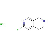 1335053-26-3 6-chloro-1,2,3,4-tetrahydro-2,7-naphthyridine;hydrochloride chemical structure