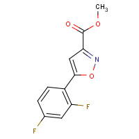 1105191-49-8 methyl 5-(2,4-difluorophenyl)-1,2-oxazole-3-carboxylate chemical structure