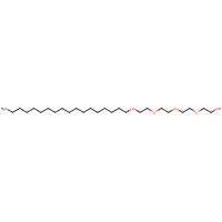 59970-10-4 2-[2-[2-(2-octadecoxyethoxy)ethoxy]ethoxy]ethanol chemical structure