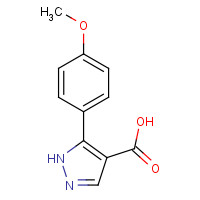 618383-46-3 5-(4-methoxyphenyl)-1H-pyrazole-4-carboxylic acid chemical structure