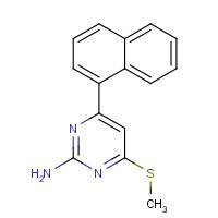 199865-65-1 4-methylsulfanyl-6-naphthalen-1-ylpyrimidin-2-amine chemical structure