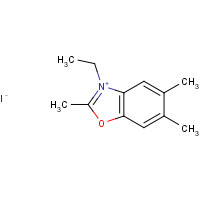 62509-87-9 3-ethyl-2,5,6-trimethyl-1,3-benzoxazol-3-ium;iodide chemical structure