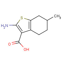 1022396-45-7 2-amino-6-methyl-4,5,6,7-tetrahydro-1-benzothiophene-3-carboxylic acid chemical structure