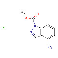 890839-24-4 methyl 4-aminoindazole-1-carboxylate;hydrochloride chemical structure