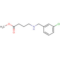 1184480-19-0 methyl 4-[(3-chlorophenyl)methylamino]butanoate chemical structure