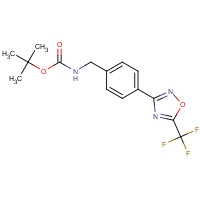 1433206-28-0 tert-butyl N-[[4-[5-(trifluoromethyl)-1,2,4-oxadiazol-3-yl]phenyl]methyl]carbamate chemical structure