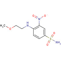 1228836-19-8 4-(2-methoxyethylamino)-3-nitrobenzenesulfonamide chemical structure