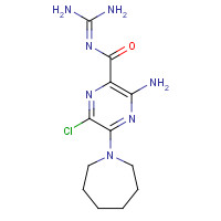 1428-95-1 3-amino-5-(azepan-1-yl)-6-chloro-N-(diaminomethylidene)pyrazine-2-carboxamide chemical structure