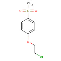 34334-22-0 1-(2-chloroethoxy)-4-methylsulfonylbenzene chemical structure