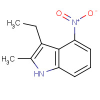 104217-29-0 3-ethyl-2-methyl-4-nitro-1H-indole chemical structure