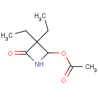 126997-07-7 (3,3-diethyl-4-oxoazetidin-2-yl) acetate chemical structure