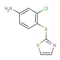 263171-66-0 3-chloro-4-(1,3-thiazol-2-ylsulfanyl)aniline chemical structure
