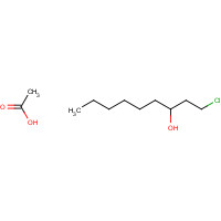 54691-32-6 acetic acid;1-chlorononan-3-ol chemical structure
