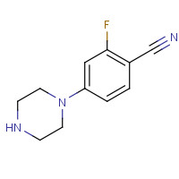 204192-45-0 2-fluoro-4-piperazin-1-ylbenzonitrile chemical structure