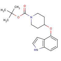 1001397-69-8 tert-butyl 4-(1H-indol-4-yloxy)piperidine-1-carboxylate chemical structure