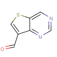 1211596-51-8 thieno[3,2-d]pyrimidine-7-carbaldehyde chemical structure