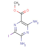 1458-02-2 methyl 3,5-diamino-6-iodopyrazine-2-carboxylate chemical structure
