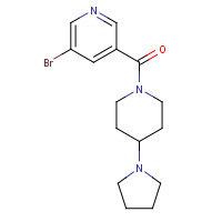 1314241-44-5 (5-bromopyridin-3-yl)-(4-pyrrolidin-1-ylpiperidin-1-yl)methanone chemical structure