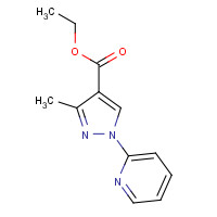 342023-89-6 ethyl 3-methyl-1-pyridin-2-ylpyrazole-4-carboxylate chemical structure