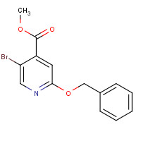 1222090-62-1 methyl 5-bromo-2-phenylmethoxypyridine-4-carboxylate chemical structure