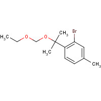 1437053-60-5 2-bromo-1-[2-(ethoxymethoxy)propan-2-yl]-4-methylbenzene chemical structure