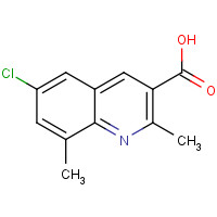 948289-26-7 6-chloro-2,8-dimethylquinoline-3-carboxylic acid chemical structure