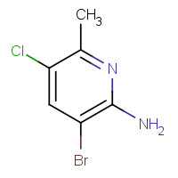 952948-94-6 3-bromo-5-chloro-6-methylpyridin-2-amine chemical structure