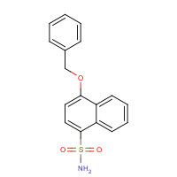 1305207-49-1 4-phenylmethoxynaphthalene-1-sulfonamide chemical structure