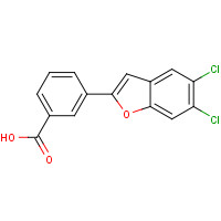 835595-06-7 3-(5,6-dichloro-1-benzofuran-2-yl)benzoic acid chemical structure