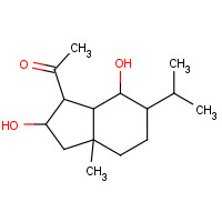 457949-49-4 1-(2,7-dihydroxy-3a-methyl-6-propan-2-yl-1,2,3,4,5,6,7,7a-octahydroinden-1-yl)ethanone chemical structure