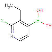 1260024-49-4 (2-chloro-3-ethylpyridin-4-yl)boronic acid chemical structure