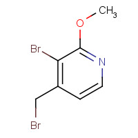 1227585-66-1 3-bromo-4-(bromomethyl)-2-methoxypyridine chemical structure