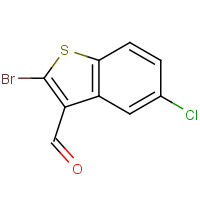 680212-97-9 2-bromo-5-chloro-1-benzothiophene-3-carbaldehyde chemical structure