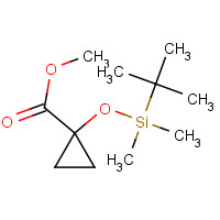 90660-08-5 methyl 1-[tert-butyl(dimethyl)silyl]oxycyclopropane-1-carboxylate chemical structure