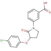 649774-19-6 3-[3-(4-chlorophenoxy)-2-oxopyrrolidin-1-yl]benzoic acid chemical structure
