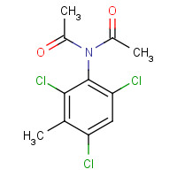 139553-69-8 N-acetyl-N-(2,4,6-trichloro-3-methylphenyl)acetamide chemical structure