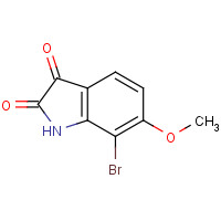 1180497-44-2 7-bromo-6-methoxy-1H-indole-2,3-dione chemical structure