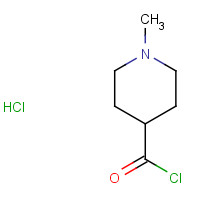 7462-84-2 1-methylpiperidine-4-carbonyl chloride;hydrochloride chemical structure