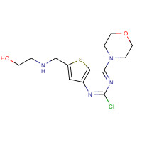 1235450-59-5 2-[(2-chloro-4-morpholin-4-ylthieno[3,2-d]pyrimidin-6-yl)methylamino]ethanol chemical structure