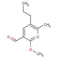 139548-88-2 2-methoxy-6-methyl-5-propylpyridine-3-carbaldehyde chemical structure