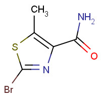 1025468-14-7 2-bromo-5-methyl-1,3-thiazole-4-carboxamide chemical structure