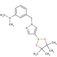 1415825-14-7 N,N-dimethyl-3-[[4-(4,4,5,5-tetramethyl-1,3,2-dioxaborolan-2-yl)pyrazol-1-yl]methyl]aniline chemical structure