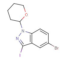 1380917-35-0 5-bromo-3-iodo-1-(oxan-2-yl)indazole chemical structure
