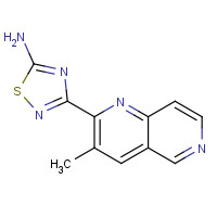 1179360-49-6 3-(3-methyl-1,6-naphthyridin-2-yl)-1,2,4-thiadiazol-5-amine chemical structure