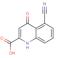123158-27-0 5-cyano-4-oxo-1H-quinoline-2-carboxylic acid chemical structure